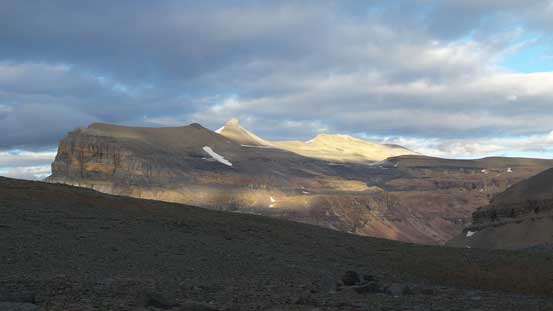 Sunbeam shone on Marmota Peak - our next objective