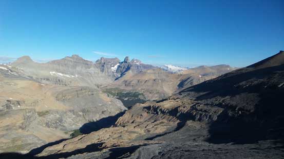 Looking at the upper Spreading Creek drainage basin. Very rarely seen area