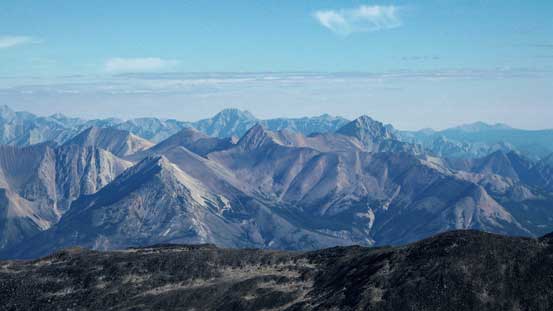More peaks in David Thompson Country. The big one behind is Allstones Peak