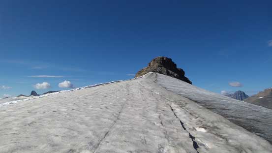 Ascending the glacier (no crampons needed).