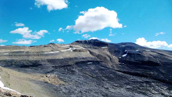 Looking back towards the summit
