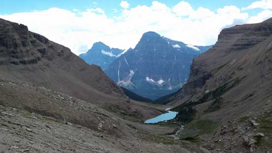 Mt. Chephren and the lower Totem Lake