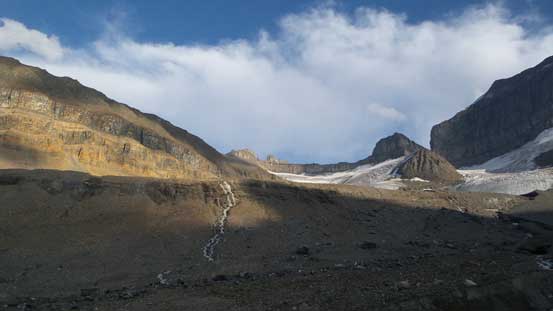 Looking up the sides. Cleopatra's Needle in the distance