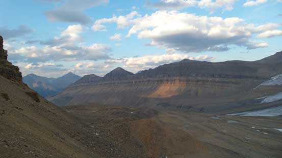 Spine Peak and a higher, but unnamed peak