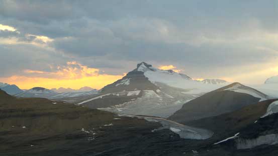 Castleguard Mountain in evening light