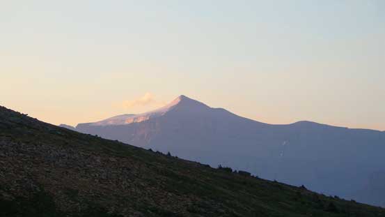 Mt. Amery on alpenglow