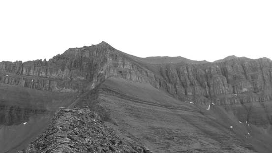 Looking ahead to the SW Ridge route