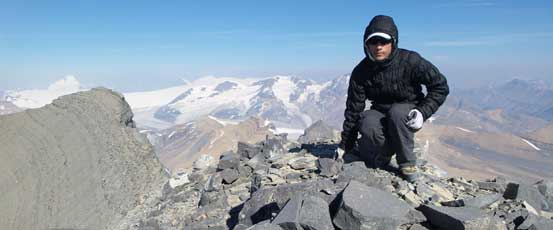 Me on the summit of Mt. Saskatchewan