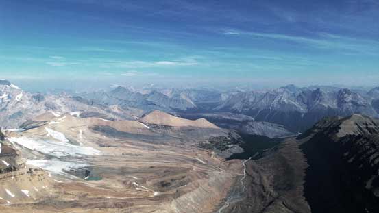 Impressive views towards the front ranges