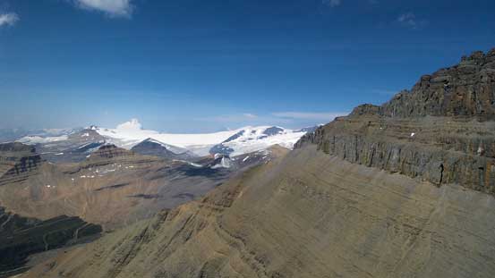 One last look at the immense Columbia Icefield