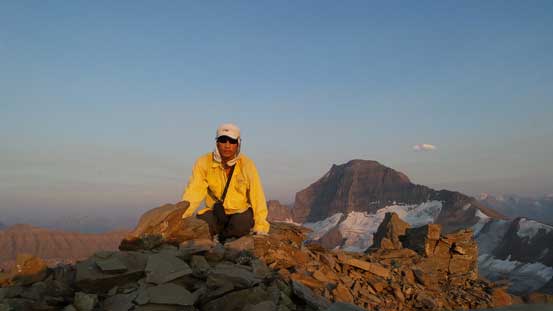 Me on the summit of North Towers of Saskatchewan