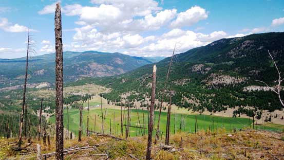 Looking into the Monashee Mountains