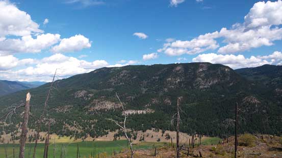 This treed bump is officially named Barriere Mountain