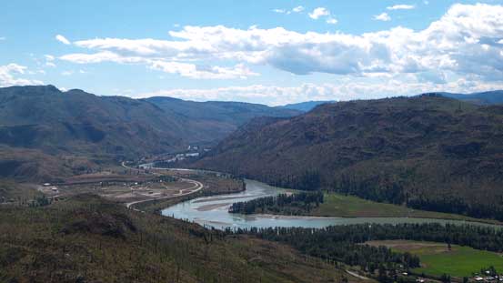 Looking down south along the N. Thompson River