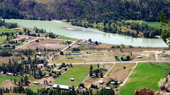 Part of the town of Barriere