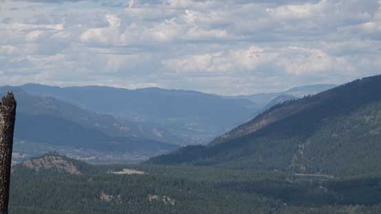 Looking far North along the North Thompson Corridor