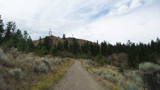 The summit ahead with the obvious Tower