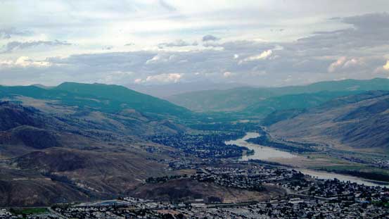 Looking north along the North Thompson Corridor