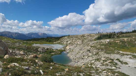 Looking back at the first two tarns