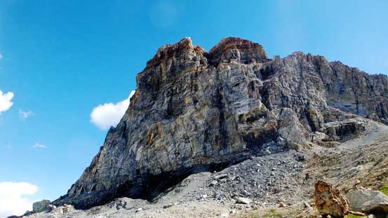 Beneath the N. Face of our objective