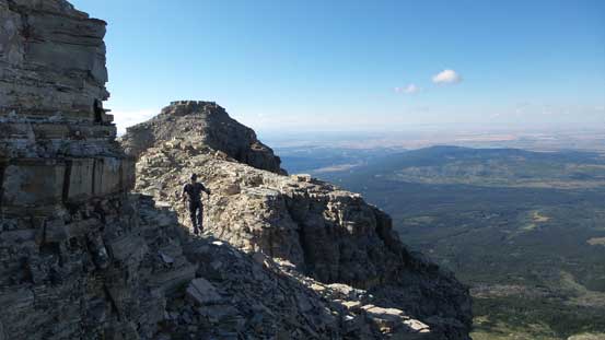 Traversing towards the true summit