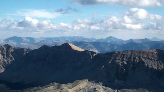 Looking over the summit of Yellow Mountain