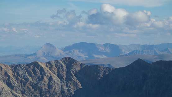 These peaks are probably Divide Mountain and Curly Bear Mountain