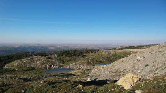 The prairie in the distance