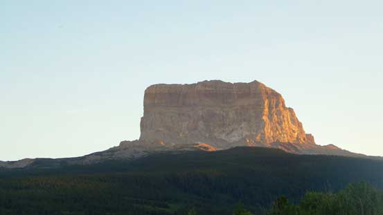 Evening glow on Chief Mountain