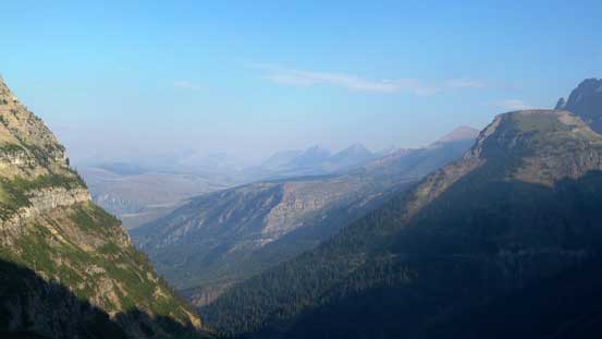 Smoky view looking west. It would only get worse...