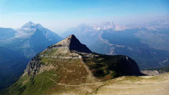 Looking back, already higher than Haystack Butte