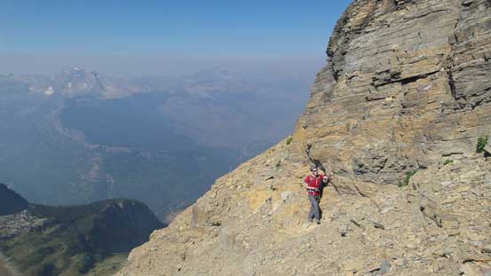 Mike on the loose slopes