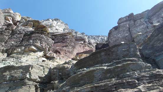 Lots of hands-on scrambling in this gully