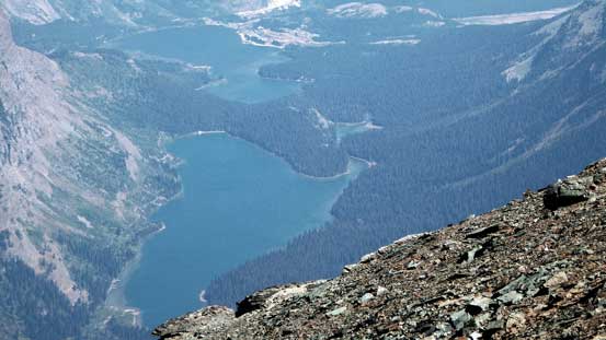 Lake Josephine and Swiftcurrent Lake