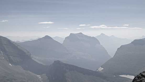 The prominent peak is Going-to-the-Sun Mountain.