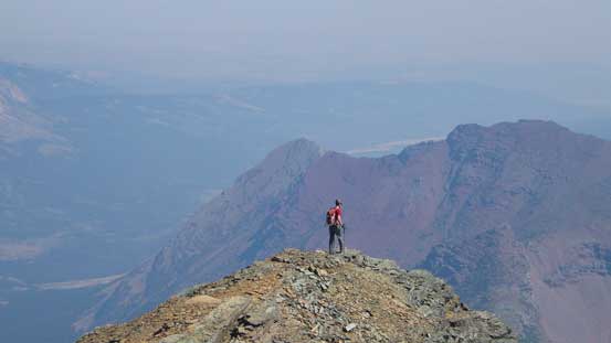 Mike wondering around to check out more views
