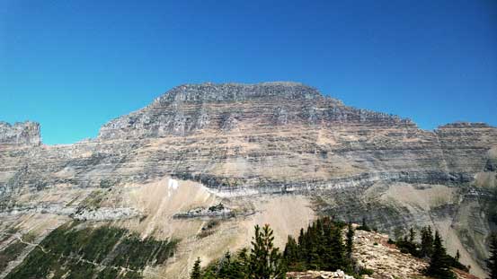 The W. Face of Mt. Gould looks exceedingly steep