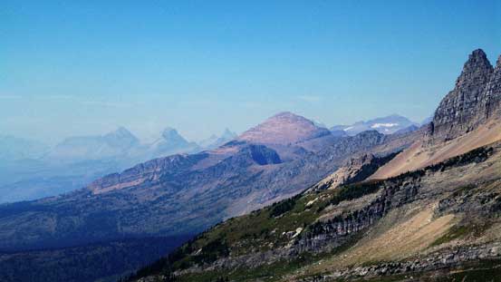 Looking north towards Swiftcurrent Mountain