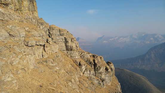 Typical terrain looking across the upper cliffs