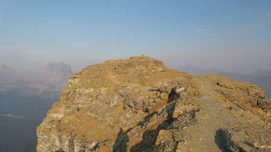 On the final summit ridge traverse now