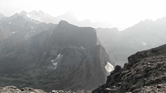 Looking down towards The Dragon's Tail
