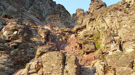 More about the lower cliff bands