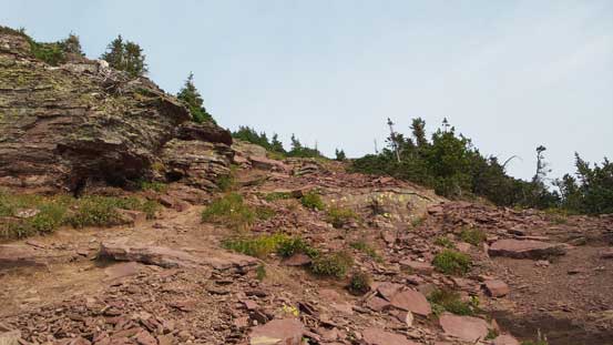 Descending the alternate route