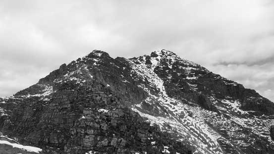 From the top of this gully, looking towards the S. Ridge of Mt. Fitzwilliam