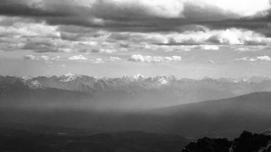Colin Range way to the East towards Jasper's front country
