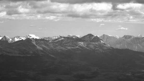 Pyramid Mountain and part of the Victoria Cross Range