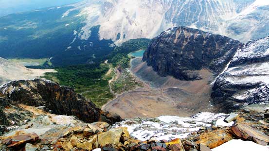 Looking down into Fitzwilliam Basin