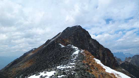 Looking back at Bucephalus Peak