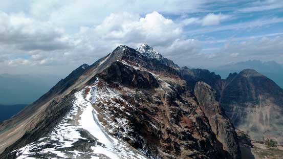 Looking back towards Bucephalus Peak