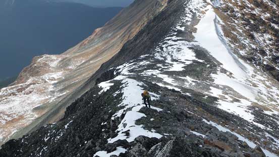 Maury approaching the summit